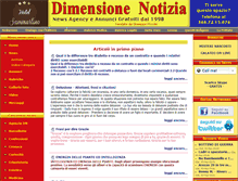 Tablet Screenshot of dimensionenotizia.com